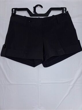 Women's Black Cuffed Skort Shorts